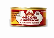 Продаём фасоль с колбасой